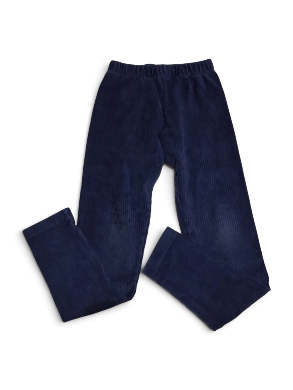 Hanna Andersson Girls Navy Blue Corduroy Leggings 130cm